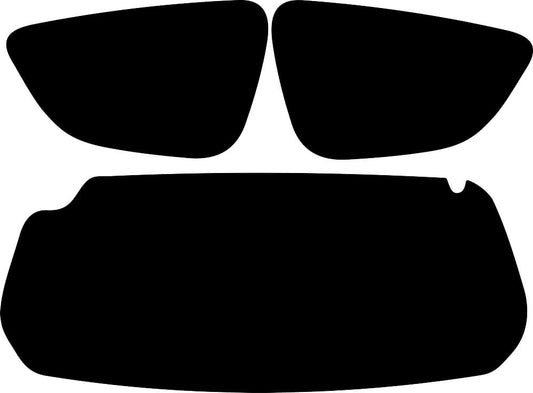 Tönungsfolie passgenau zugeschnitten und professionell montiert auf Toyota Aygo 3-Türer – Beispiel mit FVB Carbon Folie