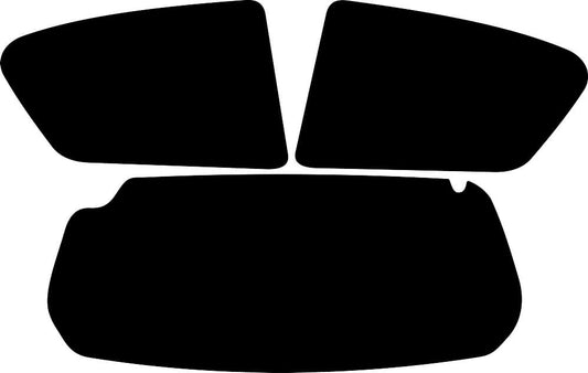 Tönungsfolie passgenau zugeschnitten und professionell montiert auf Toyota Aygo 5-Türer – Beispiel mit FVB Carbon Folie