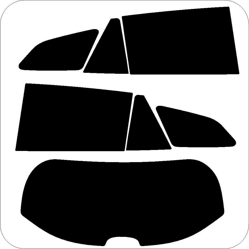 Passgenau zugeschnittenes Tönungsfolien-Set für Toyota Corolla Touring Sports  – CNC-Zuschnitt von FVB Carbon Folie