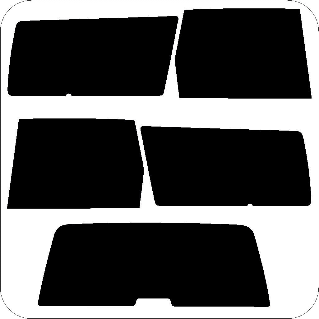 Passgenau zugeschnittenes Tönungsfolien-Set für Volvo 850 – CNC-Zuschnitt von FVB Carbon Folie