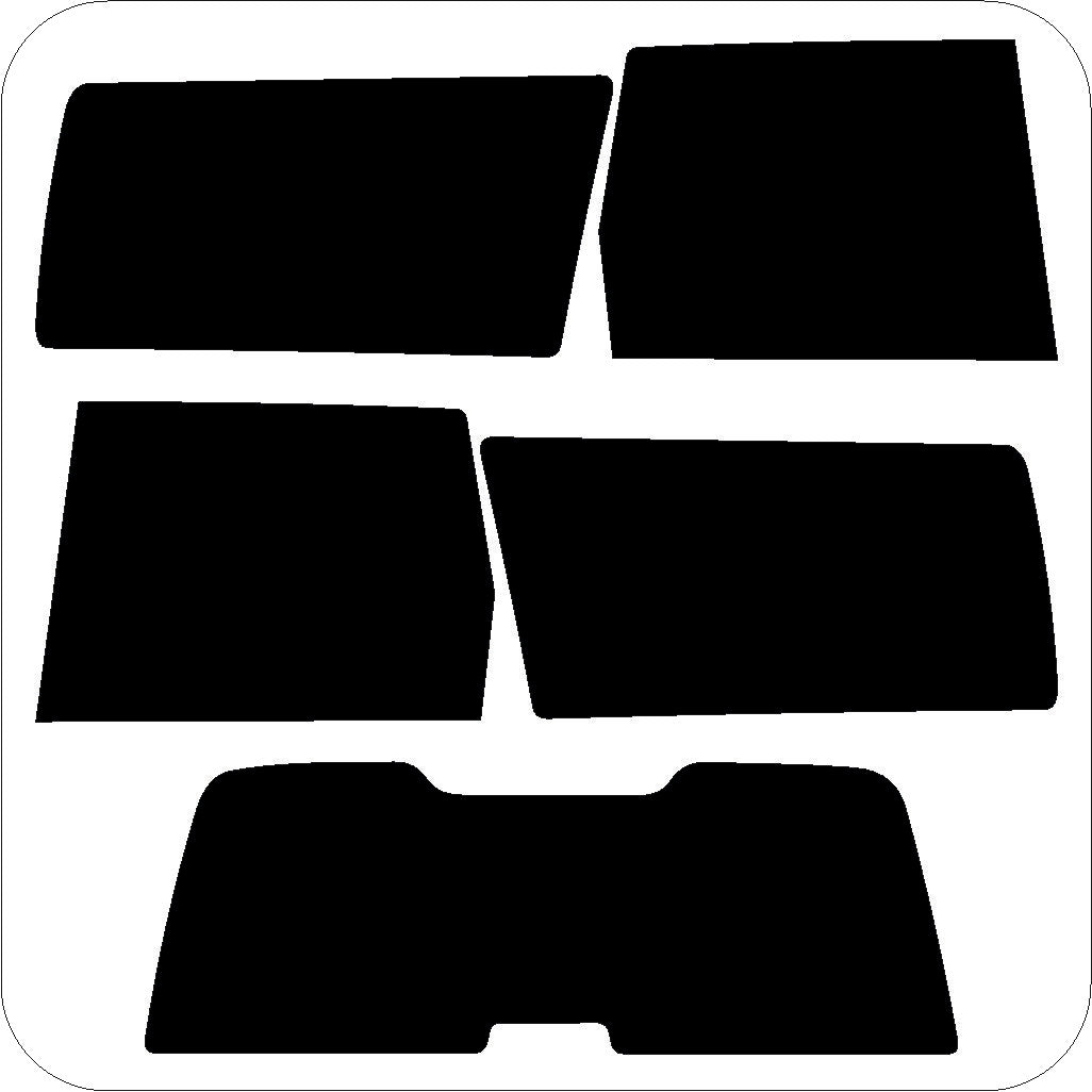 Passgenau zugeschnittenes Tönungsfolien-Set für Volvo V90 – CNC-Zuschnitt von FVB Carbon Folie