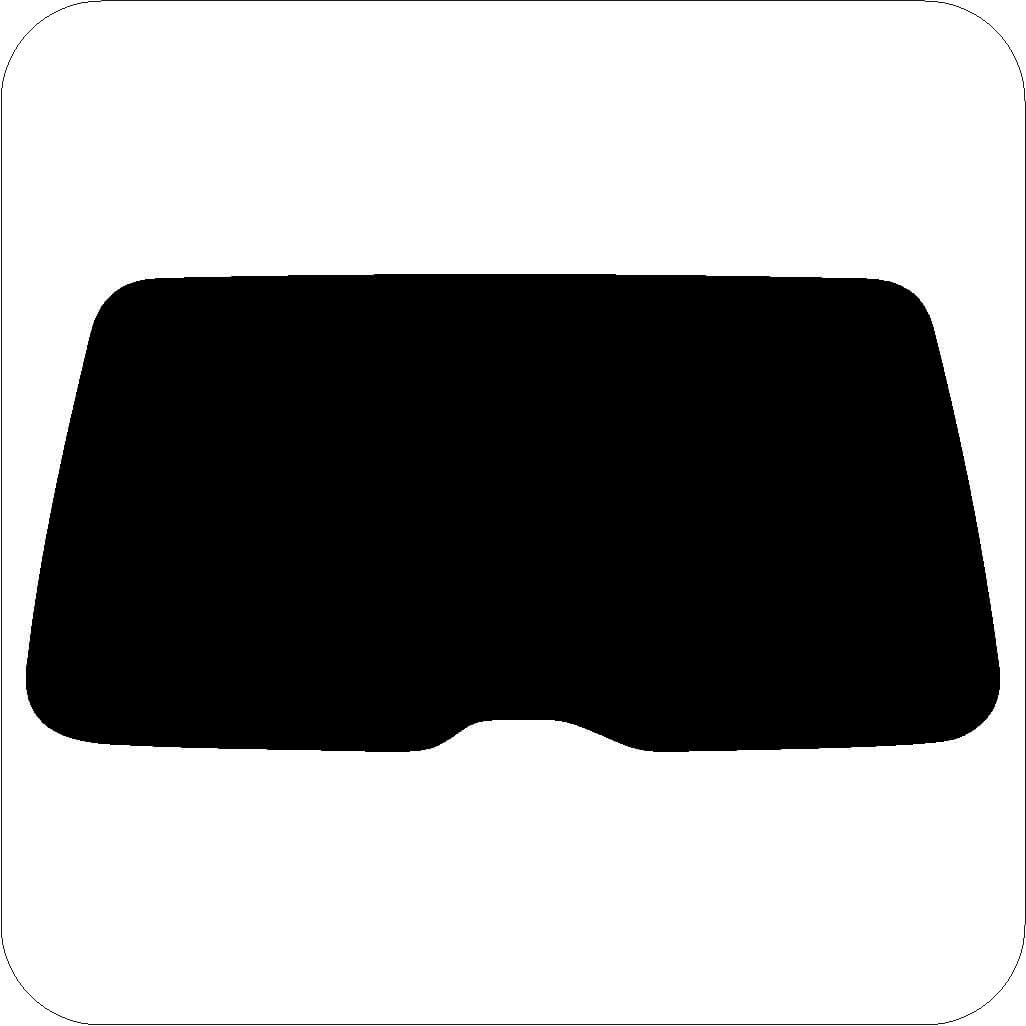 Passgenau zugeschnittenes Tönungsfolien-Set für VW Caddy 3 Heckklappe – CNC-Zuschnitt von FVB Carbon Folie