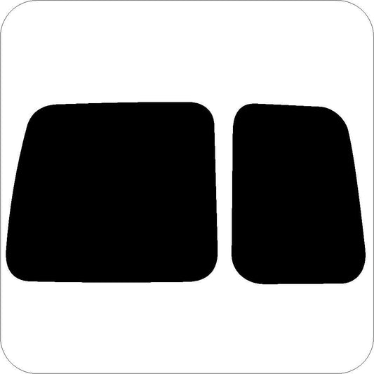 Passgenau zugeschnittenes Tönungsfolien-Set für VW Caddy 3 Hecktüren – CNC-Zuschnitt von FVB Carbon Folie