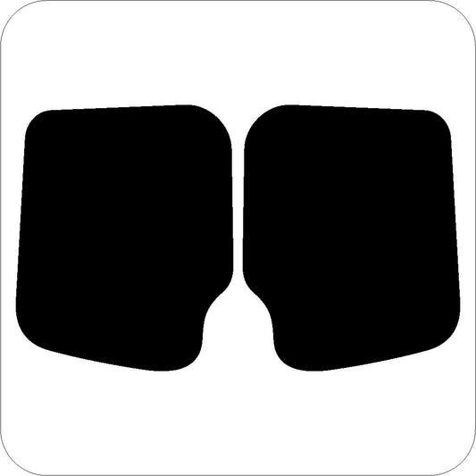 Passgenau zugeschnittenes Tönungsfolien-Set für  VW Crafter Hecktüren – CNC-Zuschnitt von FVB Carbon Folie