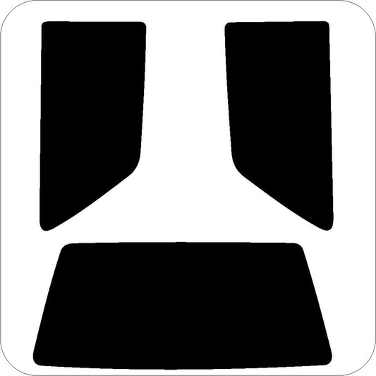 Passgenau zugeschnittenes Tönungsfolien-Set für VW Golf 2 3-türer – CNC-Zuschnitt von FVB Carbon Folie