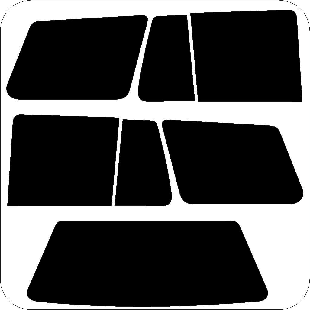 Passgenau zugeschnittenes Tönungsfolien-Set für VW Golf 3 Variant – CNC-Zuschnitt von FVB Carbon Folie