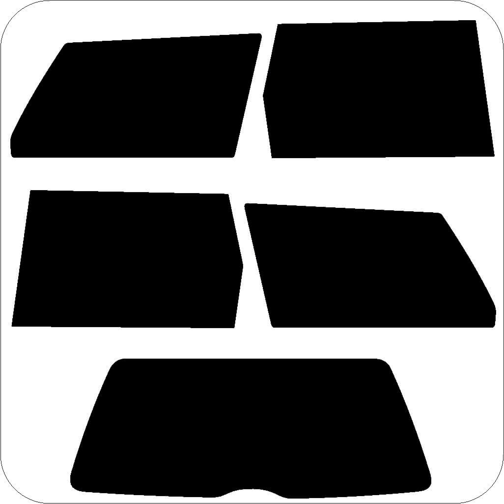Passgenau zugeschnittenes Tönungsfolien-Set für VW Passat Variant 35i – CNC-Zuschnitt von FVB Carbon Folie