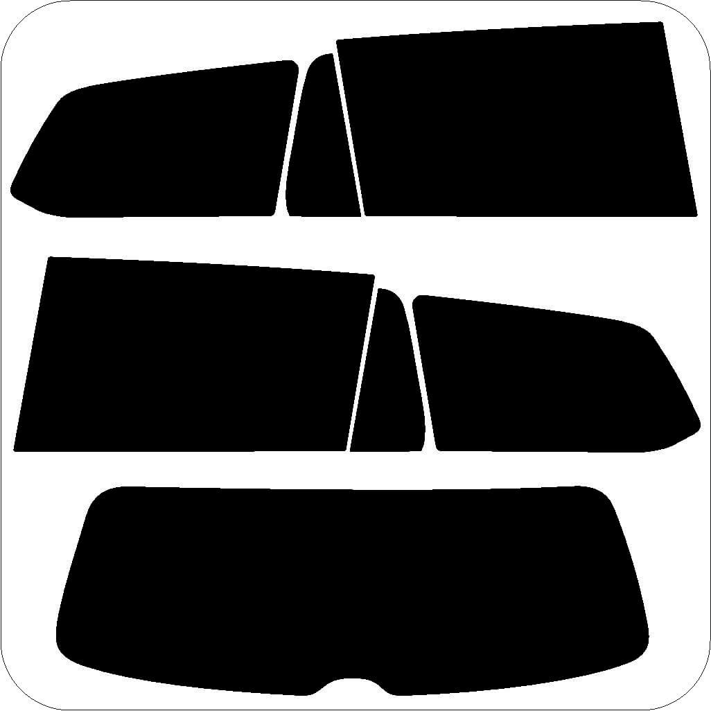 Passgenau zugeschnittenes Tönungsfolien-Set für VW Passat Variant B8 – CNC-Zuschnitt von FVB Carbon Folie