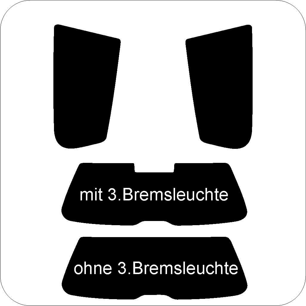 Passgenau zugeschnittenes Tönungsfolien-Set für VW Polo 6N 3-türer – CNC-Zuschnitt von FVB Carbon Folie
