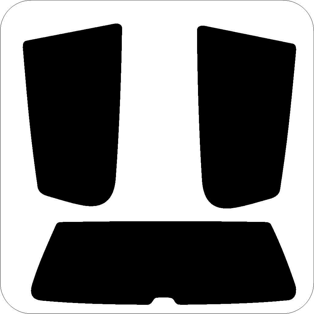 Passgenau zugeschnittenes Tönungsfolien-Set für VW Polo 6N 3-türer – CNC-Zuschnitt von FVB Carbon Folie