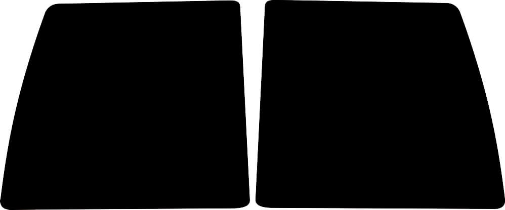 Passgenau zugeschnittenes Tönungsfolien-Set für VW T4 Hecktüren – CNC-Zuschnitt von FVB Carbon Folie