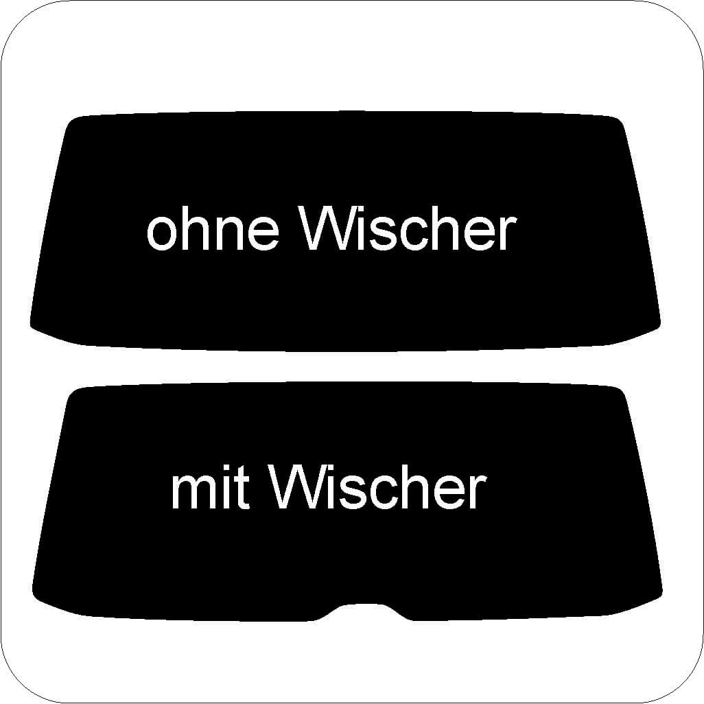 Passgenau zugeschnittenes Tönungsfolien-Set für VW T5 Heckklappe – CNC-Zuschnitt von FVB Carbon Folie