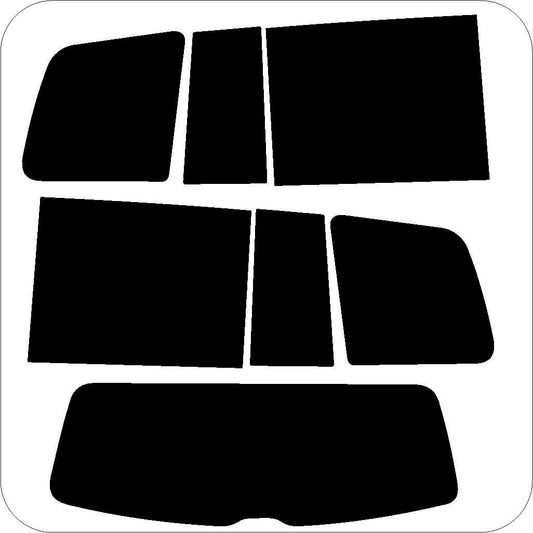 Passgenau zugeschnittenes Tönungsfolien-Set für VW Touran – CNC-Zuschnitt von FVB Carbon Folie