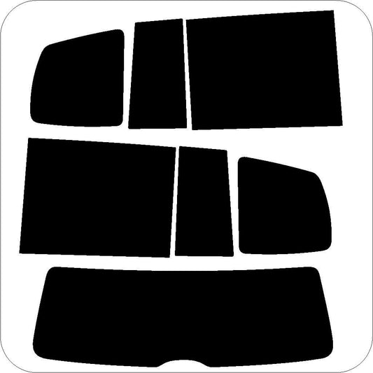 Passgenau zugeschnittenes Tönungsfolien-Set für VW Touran GP– CNC-Zuschnitt von FVB Carbon Folie